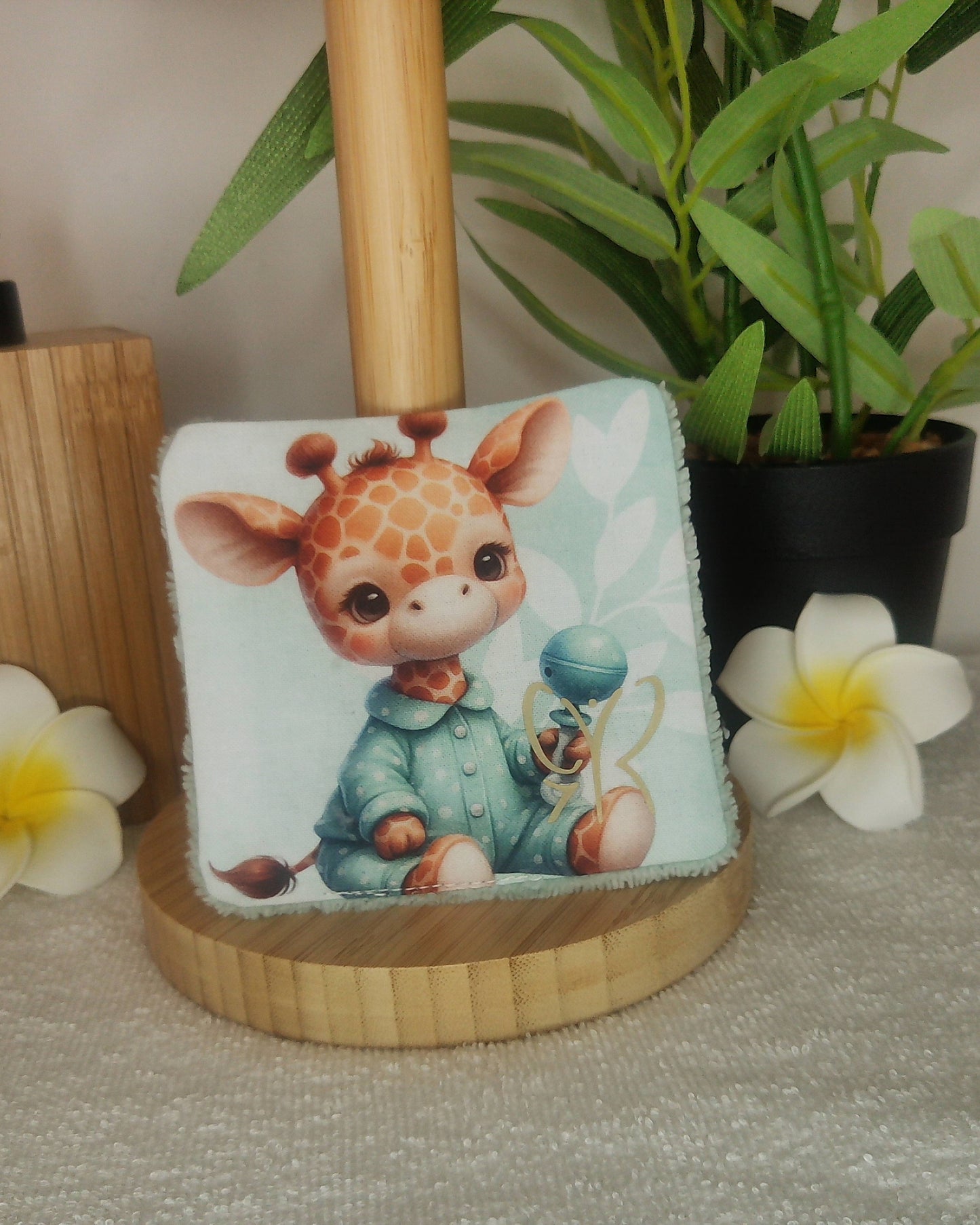 LINGETTES lavables zéro déchet – bambou & coton – motifs ANIMAUX