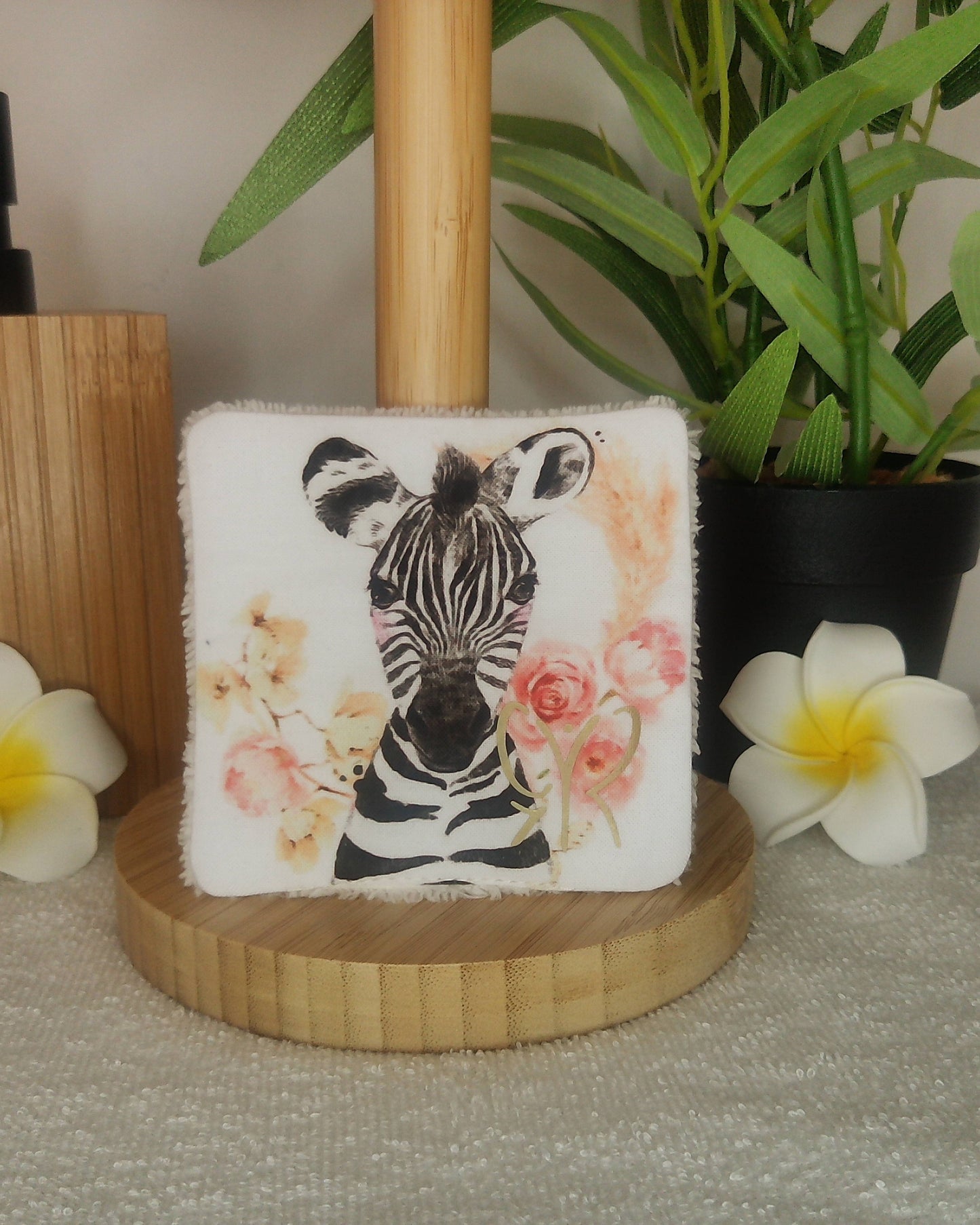 LINGETTES lavables zéro déchet – bambou & coton – motifs ANIMAUX