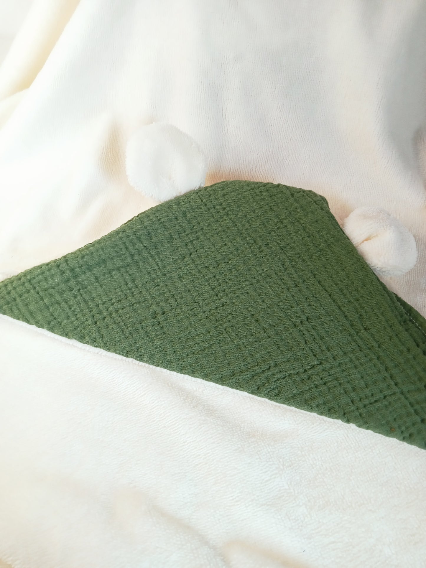 A - CAPE de bain BB  WRAP - L'INCONTOURNABLE Classique - Bambou - sortie/Serviette de bain - Naissance