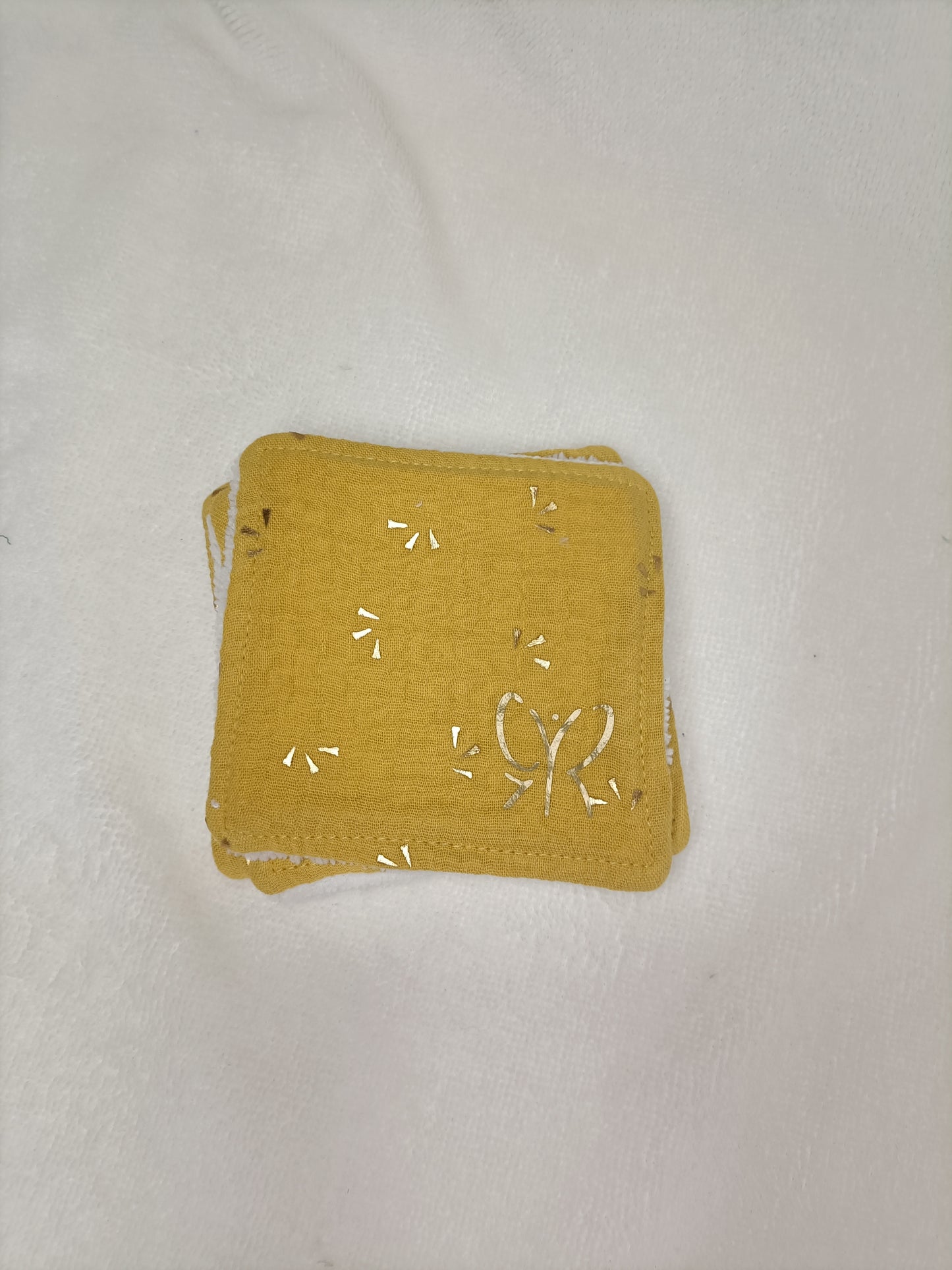 Lingettes Bambou - simple face - carré coton lavable - zéro déchet