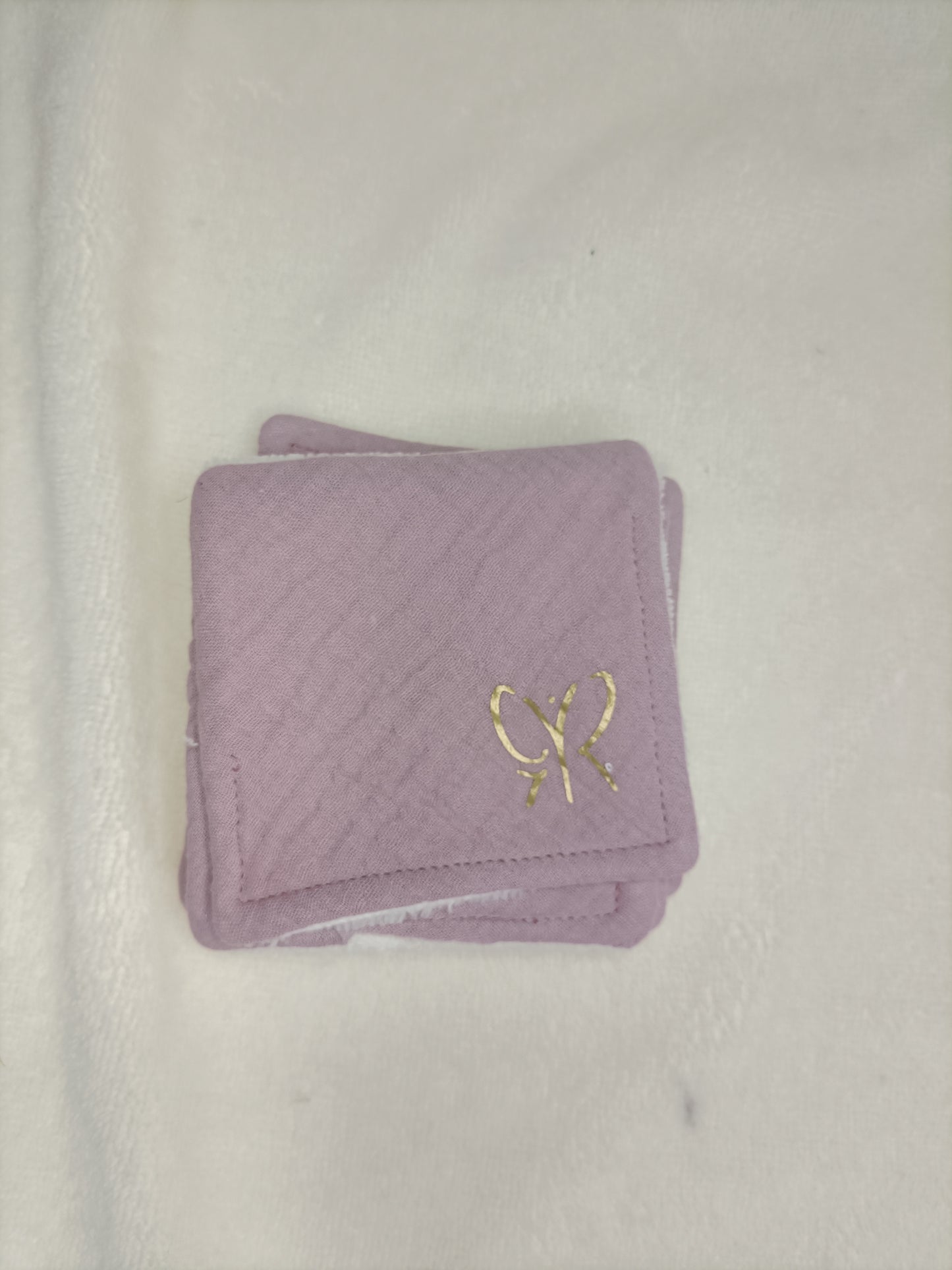 Lingettes Bambou - simple face - carré coton lavable - zéro déchet