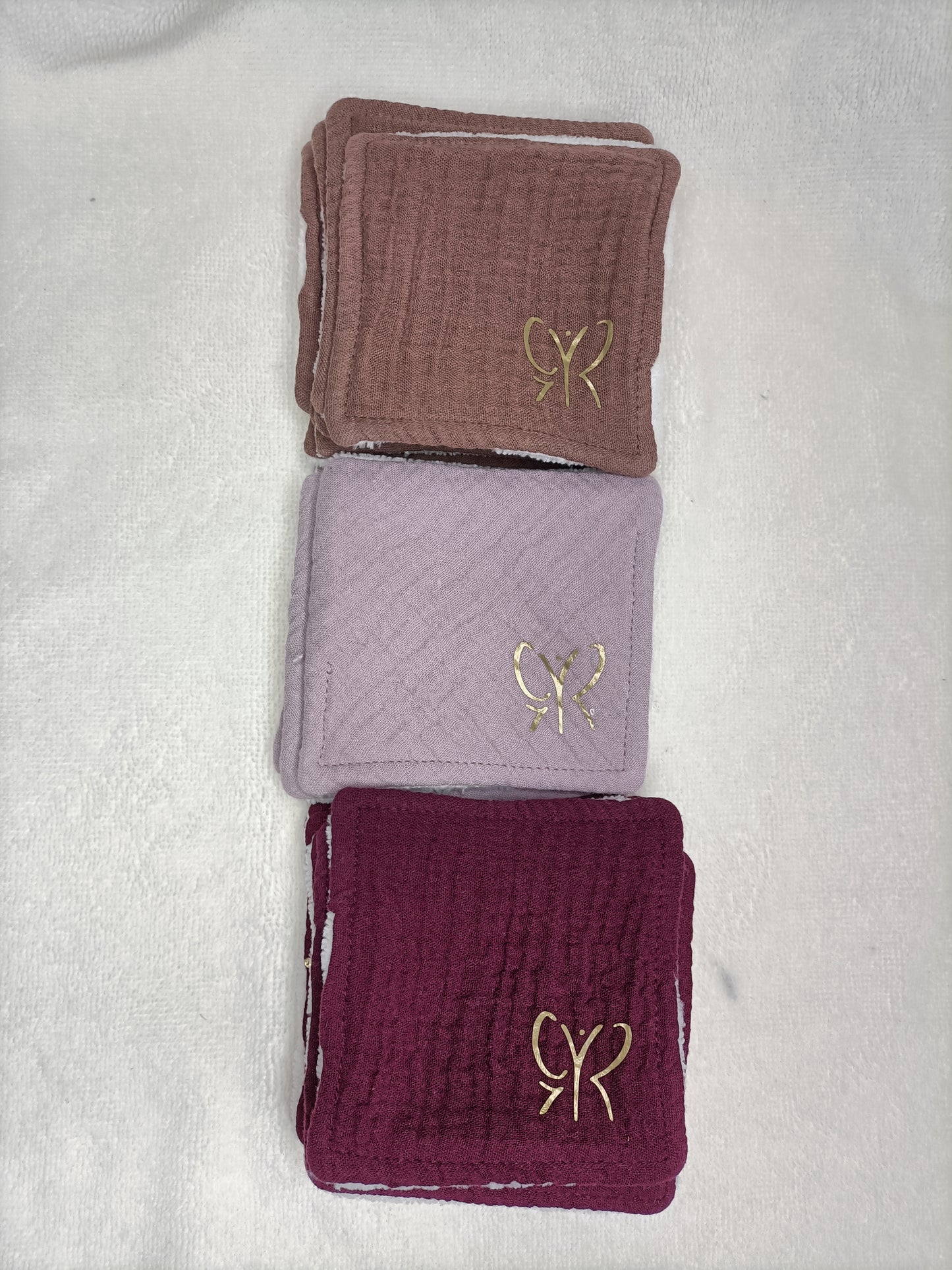 Lingettes Bambou - simple face - carré coton lavable - zéro déchet