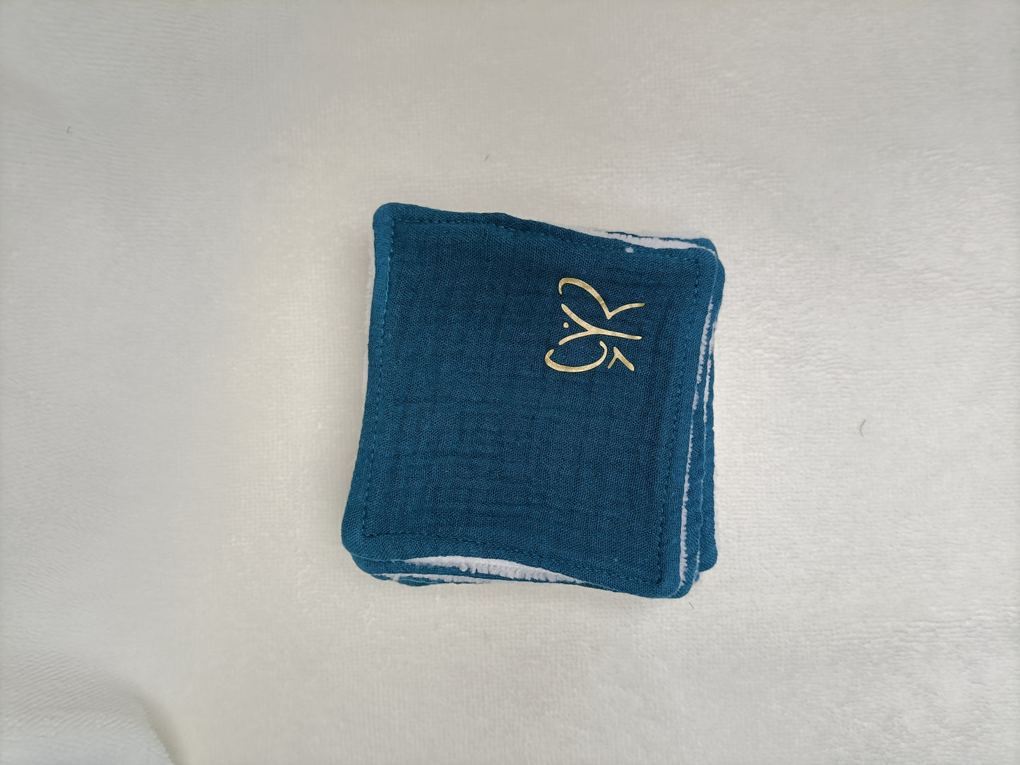 Lingettes Bambou - simple face - carré coton lavable - zéro déchet