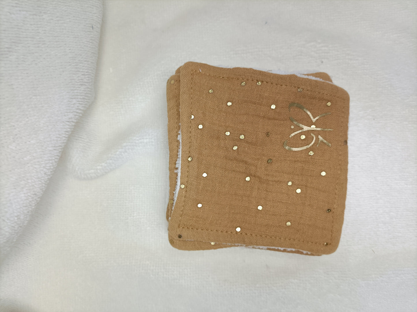 Lingettes Bambou - simple face - carré coton lavable - zéro déchet