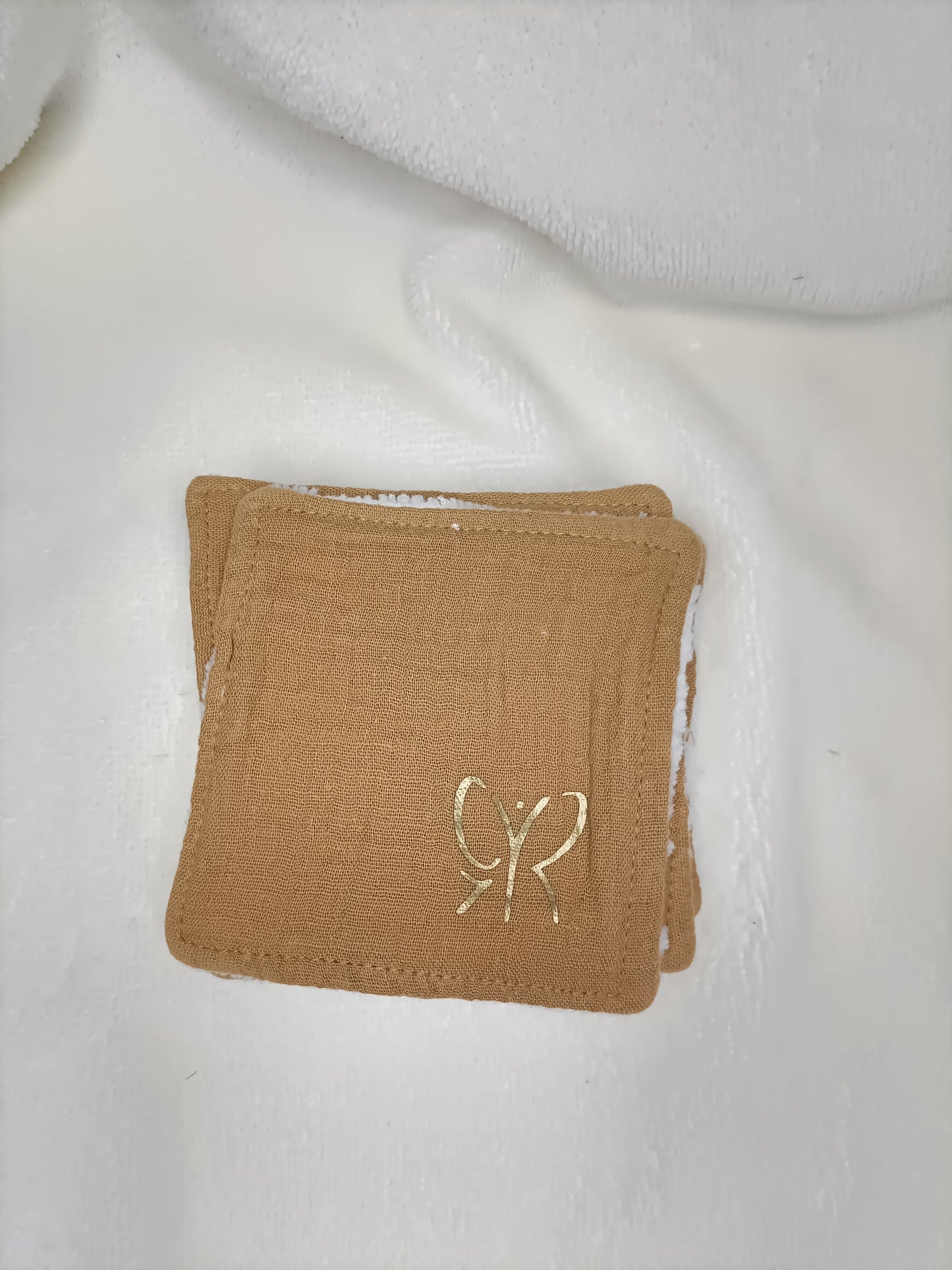 Lingettes Bambou - simple face - carré coton lavable - zéro déchet